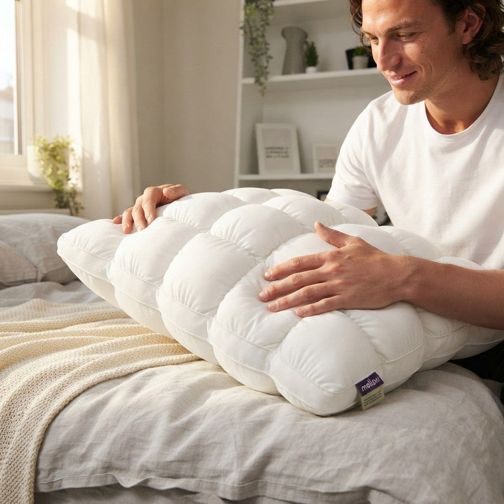 Cooling Puff Grid Pillow